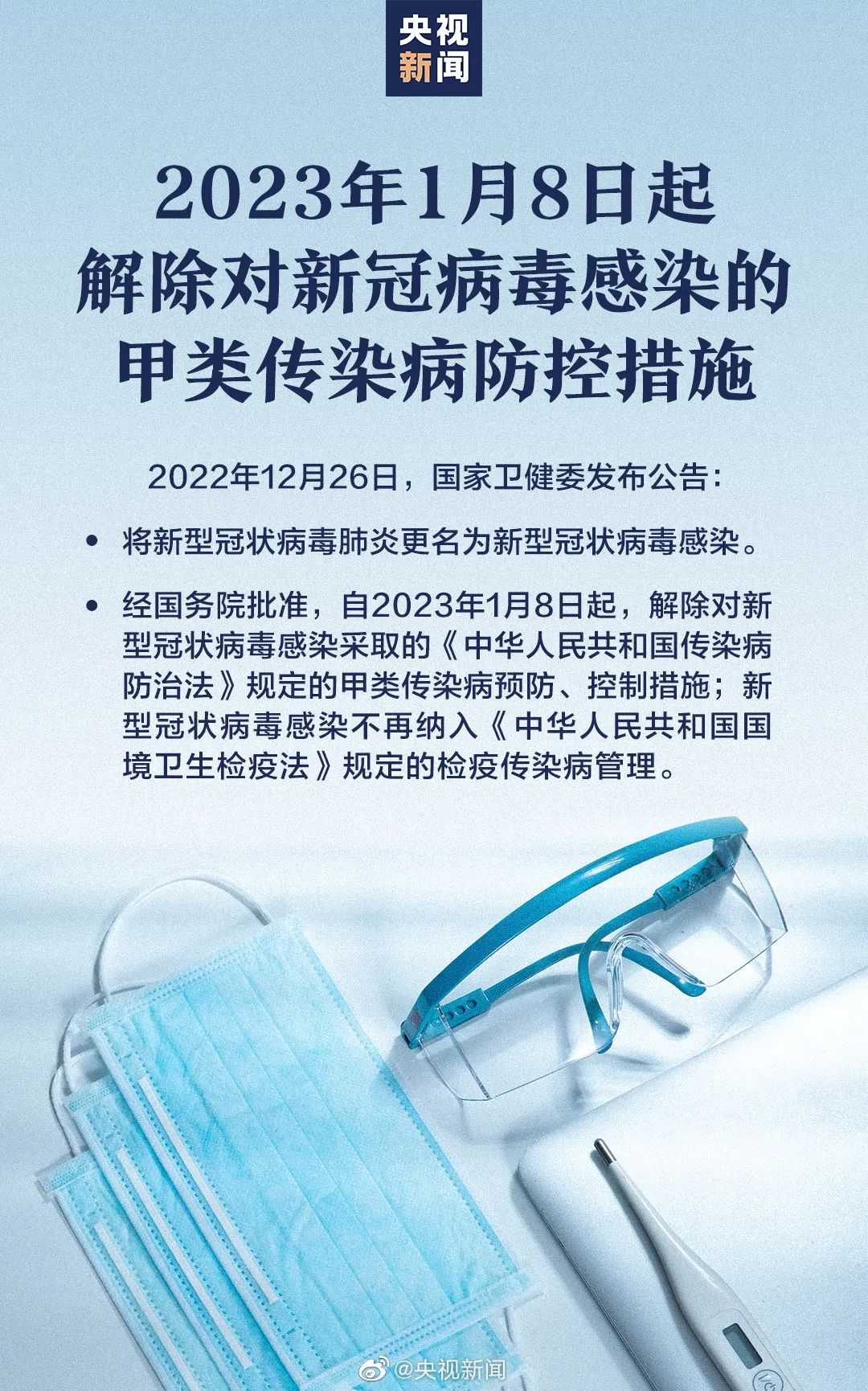 新冠肺炎更名！1月8日起實施 “乙類乙管”！有序恢復出境旅游！